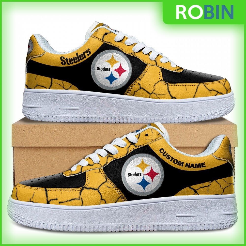 Nike, Shoes, Nike Custom Pittsburgh Steelers Air Force One