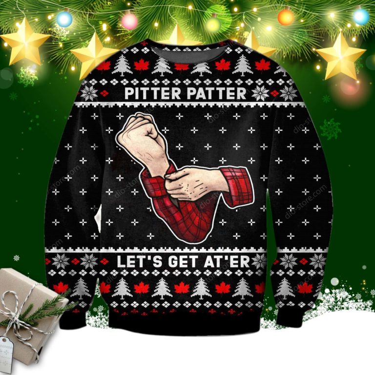 Pittter Patter 3d Print Ugly Sweater