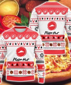Pizza Hut 3D Printed Ugly Christmas Sweatshirt