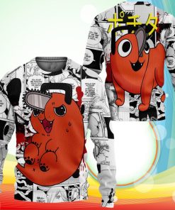 Pochita Sweatshirt Manga Style Chainsaw Man Anime Jacket Shirt Pochita Sweatshirt Manga Style Chainsaw Man Anime Jacket Shirt