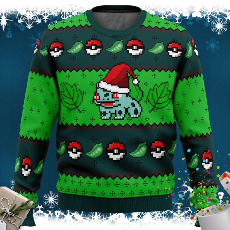 Pokemon Bulbasaur Ugly Christmas Sweater