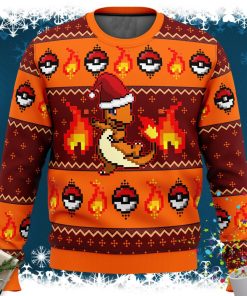 Pokemon Charmander Ugly Christmas Sweater