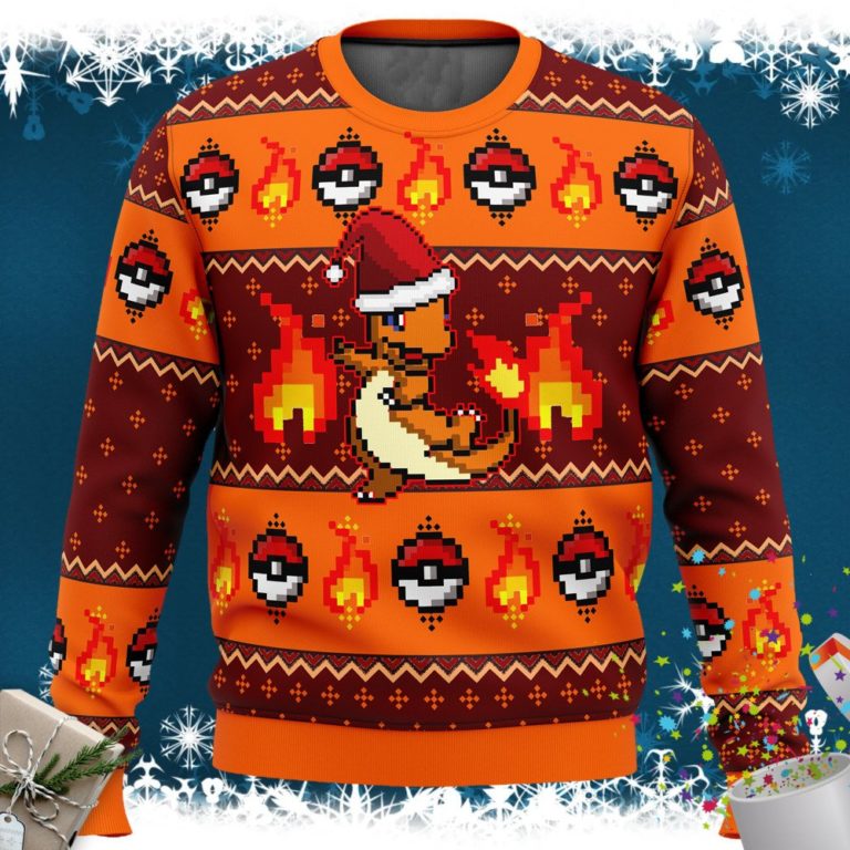 Pokemon Charmander Ugly Christmas Sweater