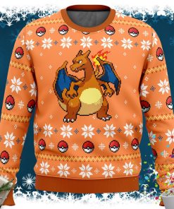 Pokemon Christmas Blaze Charizard Ugly Christmas Sweater