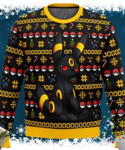 Pokemon Christmas Umbreon Ugly Christmas Sweater Pokemon Christmas Umbreon Ugly Christmas Sweater