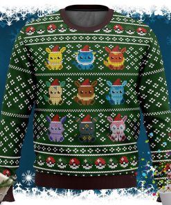 Pokemon Eevee Eeveelutions Ugly Christmas Sweater