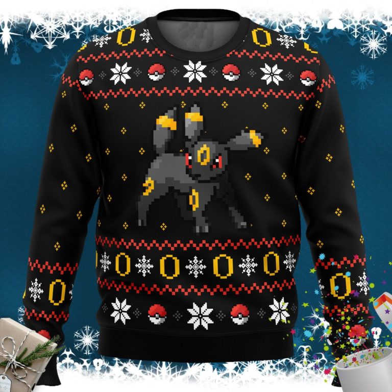 Pokemon Ring of Umbreon Ugly Christmas Sweater