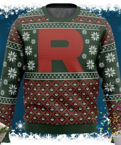 Pokemon Team Rocket Ugly Christmas Sweater Pokemon Team Rocket Ugly Christmas Sweater