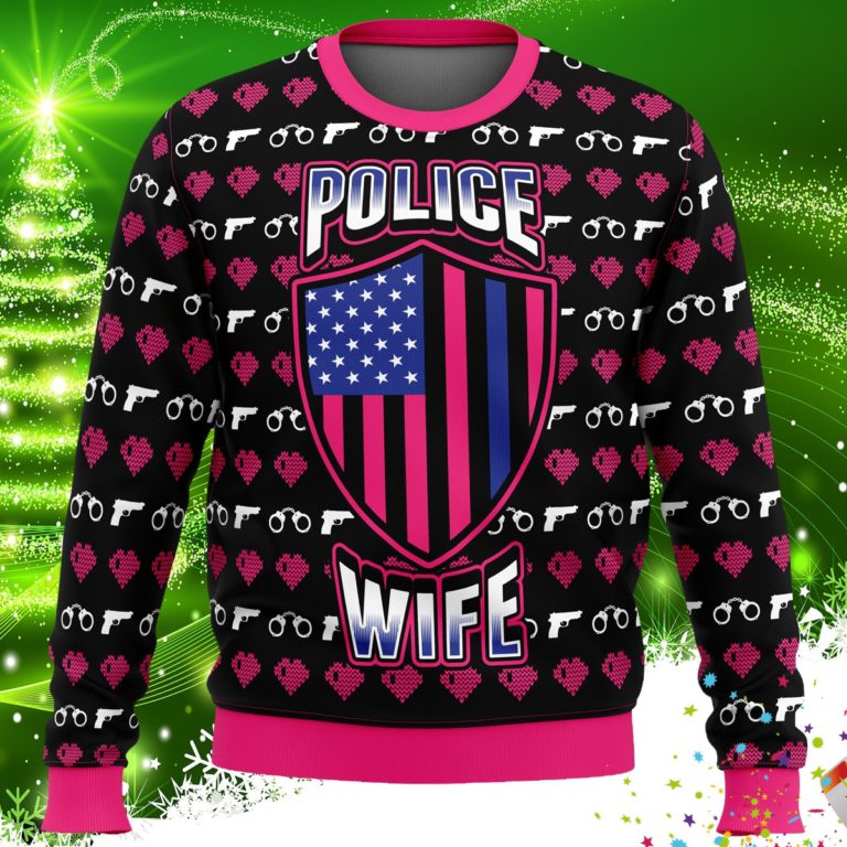 Police Wife Ugly Christmas Sweater