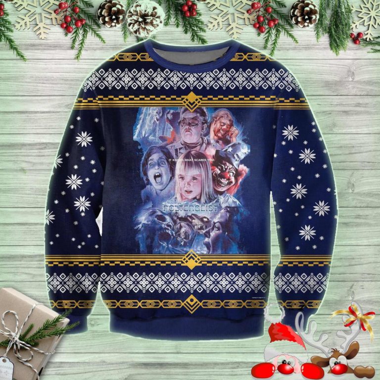 Poltergeist It Knows What Scares You Ugly Sweatshirt