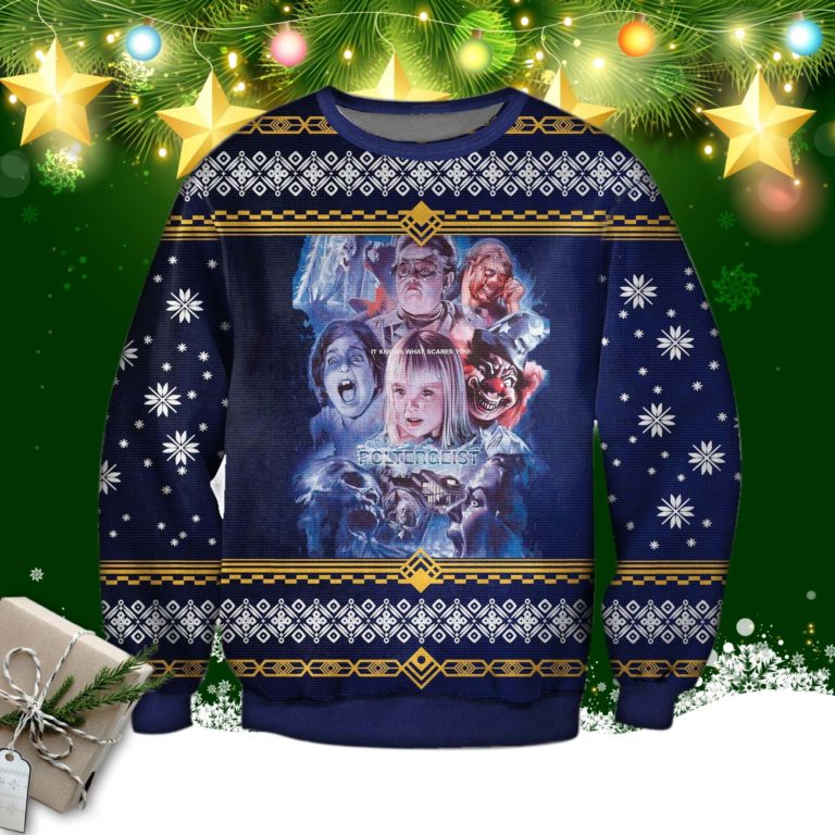 Poltergeist It Knows What Scares You Ugly Sweatshirt
