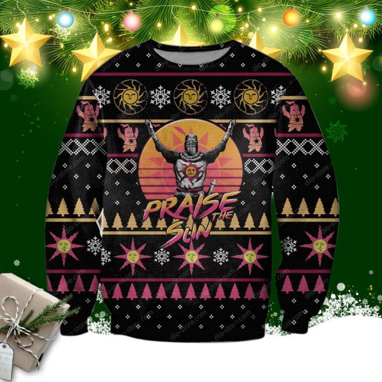Praise The Sun 3d Print Ugly Christmas Sweater