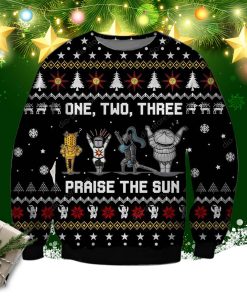 Praise The Sun 3d Print Ugly Christmas Sweater, Sweatshirt