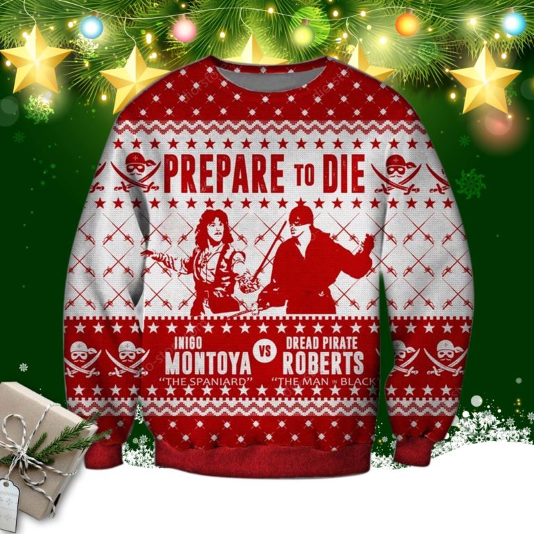 Princess Bride Funny Knitting Pattern 3d Print Ugly Christmas Sweater