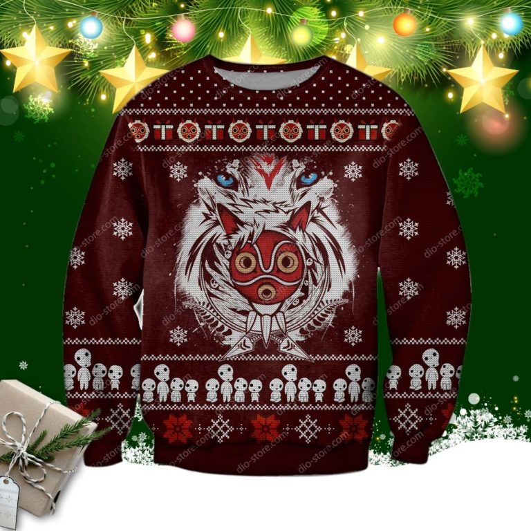Princess Mononoke 3d Print Ugly Christmas Sweatshirt