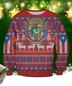 Puerto Rico Ugly Christmas Sweater, Sweatshirt
