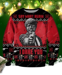 Pulp Fiction 3d Print Ugly Christmas Sweatshirt