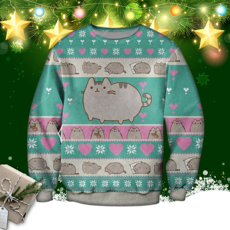 Pusheen Ugly Christmas Sweater, Sweatshirt