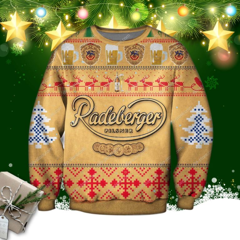 Radeberger Pilsner Beer Knitting Pattern 3d Print Ugly Sweatshirt RBSW110