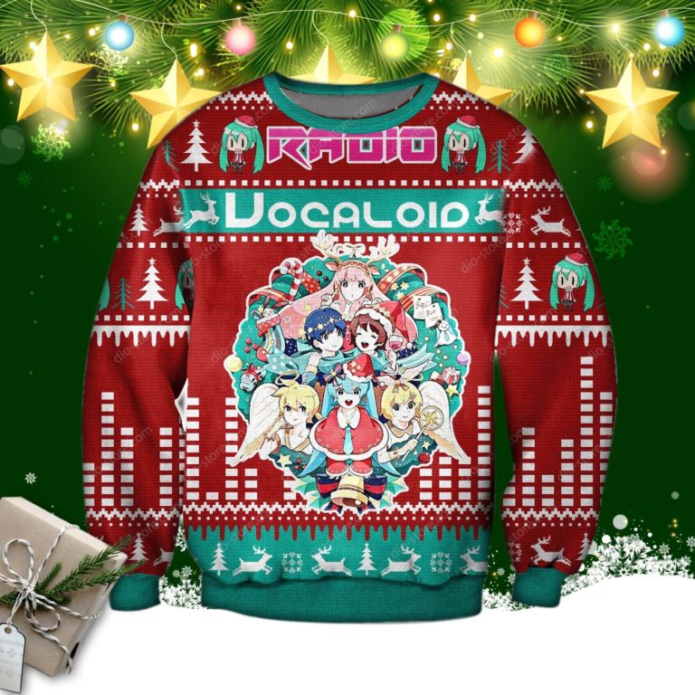 Radio Vocaloid 3d Print Ugly Christmas Sweatshirt