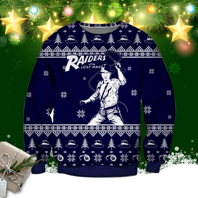Raiders Of The Lost Ark Knitting Pattern 3d Print Ugly Christmas Sweate