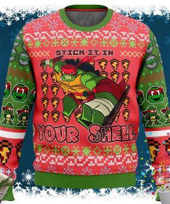 Raphael Rise of the Teenage Mutant Ninja Turtles Ugly Christmas Sweater