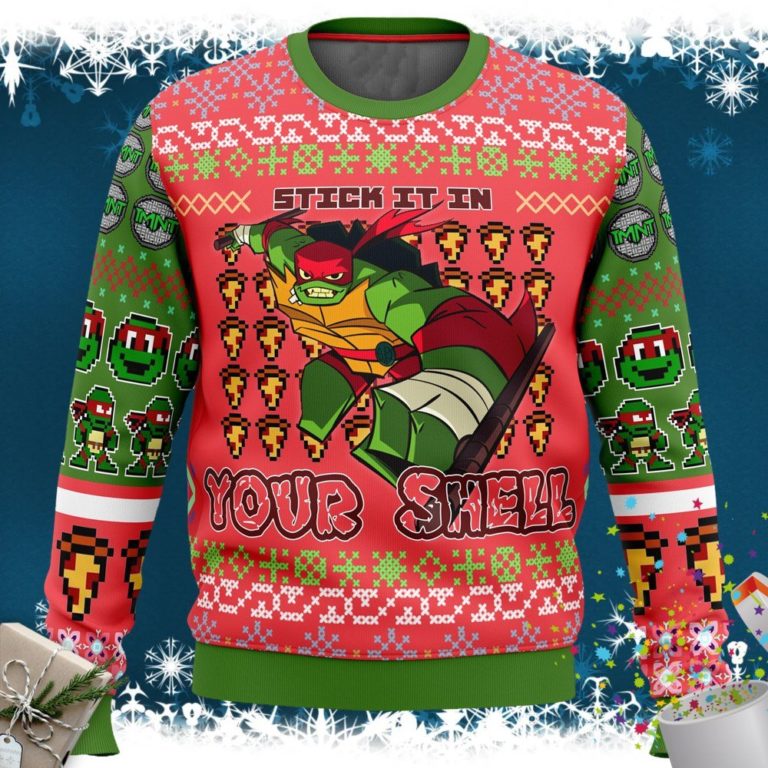 Raphael Rise of the Teenage Mutant Ninja Turtles Ugly Christmas Sweater