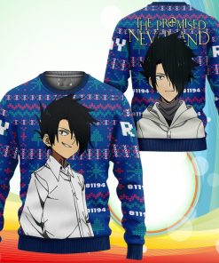 Ray Ugly Christmas Sweater Anime The Promised Neverland Xmas Gifts