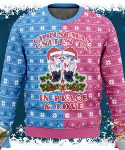 Re Zero Ram and Rem Christmas Ugly Christmas Sweater