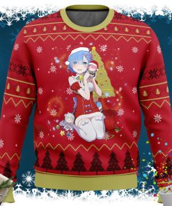 Re Zero Rem Christmas Ugly Christmas Sweater