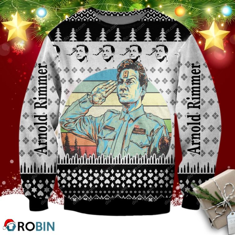 Red Dwarf Arnold Rimmer 3d Print Ugly Christmas Sweater, Sweatshirt