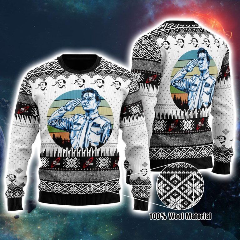 Red Dwarf Arnold Rimmer Ugly Christmas Sweatshirt