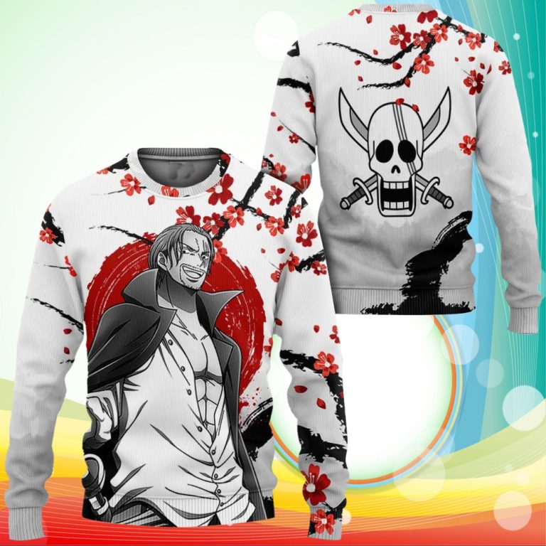 Red-Haired Shanks Sweatshirt Japan Style One Piece Anime 3D Printed Sweater