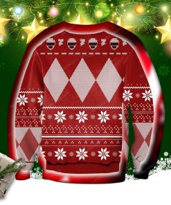 Red Power Rangers 3d Print Red Ugly Sweater