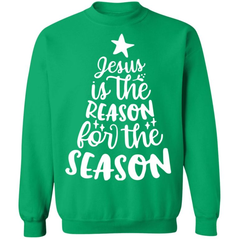 Jesus Is The Reason For The Season Tree Christmas Shirt (T-Shirt, Hoodie,Ladies Shirt)