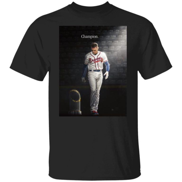 Atlanta Braves Champion Freddie Freeman Shirt (T-Shirt, Hoodie,Ladies Shirt)