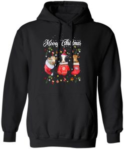 Mooey Christmas Fun Heifer Santa Xmas Light Cow Farmer Lover Shirt