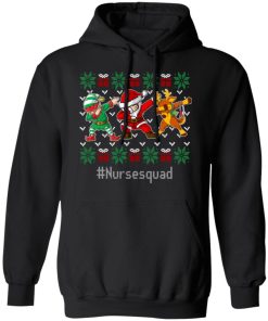 Christmas Nurse Squad Cute Dabbing Santa Claus Elf Reindeer Ugly SXmas Shirt