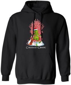 Grinch Is Coming Candy Cane Throne Funny Christmas Parody Shirts