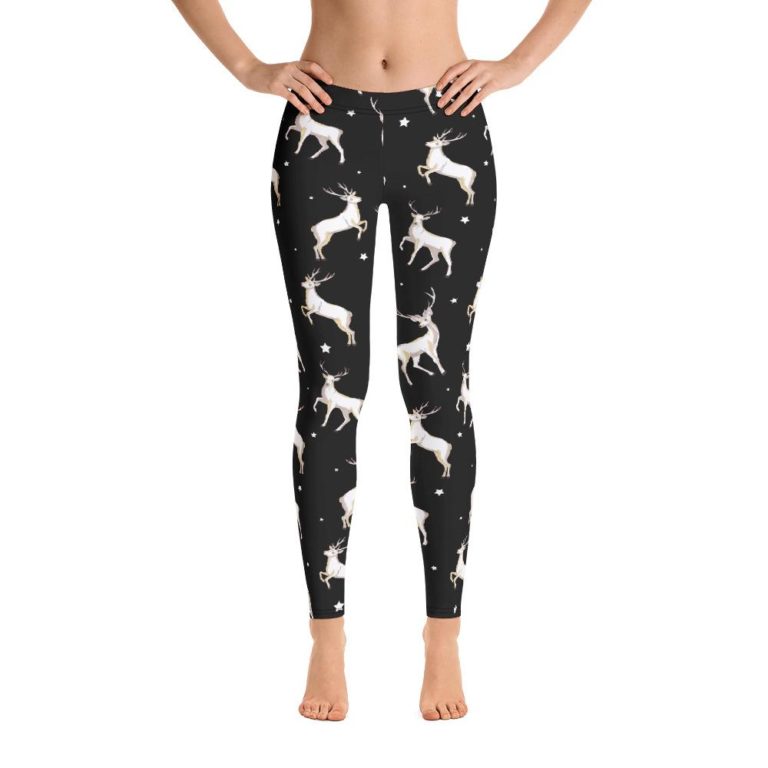 Reindeer High Waisted Leggings