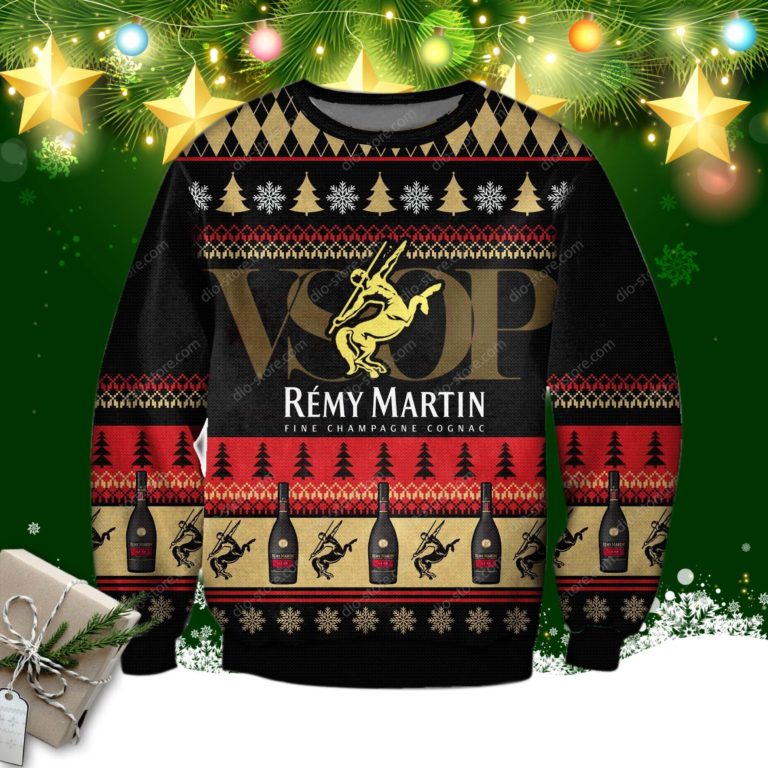Remy Martin Fine Champagne Cognac Ugly Christmas Sweater
