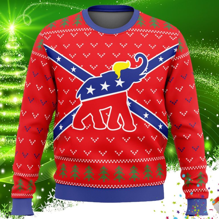Republican Flag Ugly Christmas Sweater