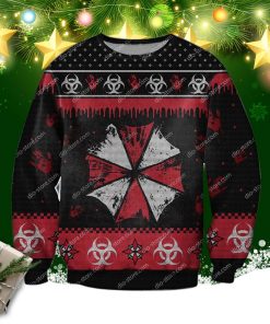 Resident Evil 3d Knitting Pattern Print Ugly Christmas Sweater Resident Evil 3d Knitting Pattern Print Ugly Christmas Sweater