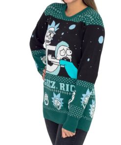 Rick And Morty Aww Geez, Rick Ugly Christmas Sweater, Sweatshirt