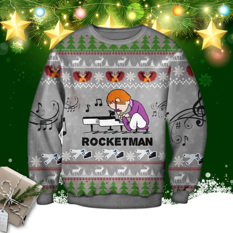 Rocket Man Ugly Christmas Sweater