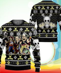Roger Pirates Ugly Christmas Sweater Anime One Piece Xmas Gifts
