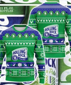 Rolling Rock Beer Ugly Christmas Sweatshirt