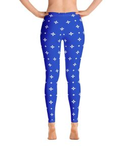 Royal Blue Stars High Waisted Leggings Royal Blue Stars High Waisted Leggings