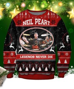 Rush Drummer Neil Peart-Legends Never Die 3d Print Ugly Sweater