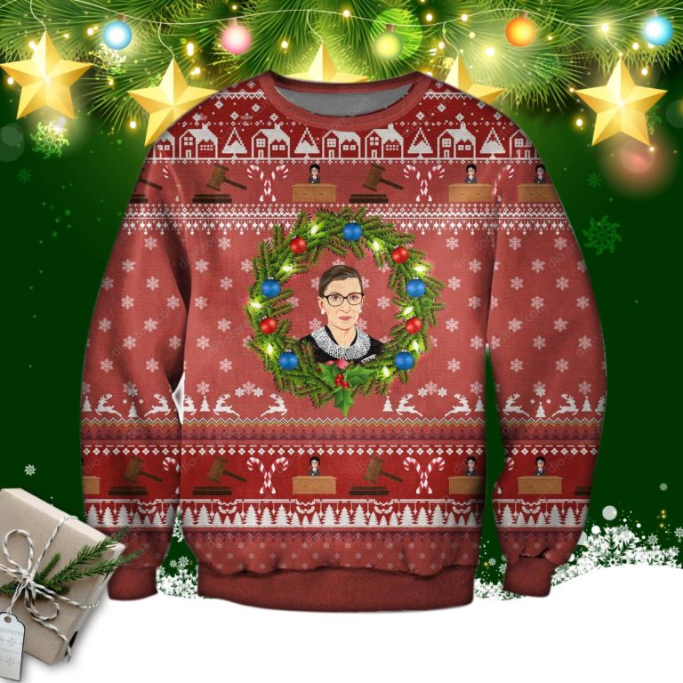Ruth Bader Ginsburg Christmas Ugly Sweatshirt